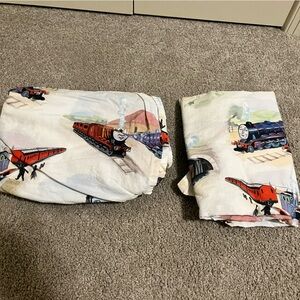 Toddler Pottery Barn Kids Thomas the Train sheet set